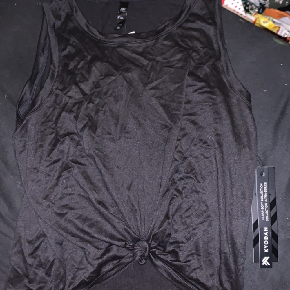 Black tank top